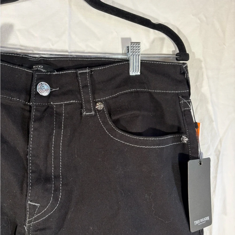 True Religion Men's Black Slim Jeans